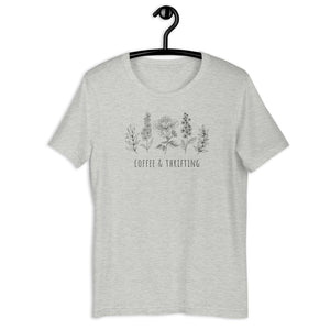 Coffee & Thrifting Floral Unisex T-Shirt