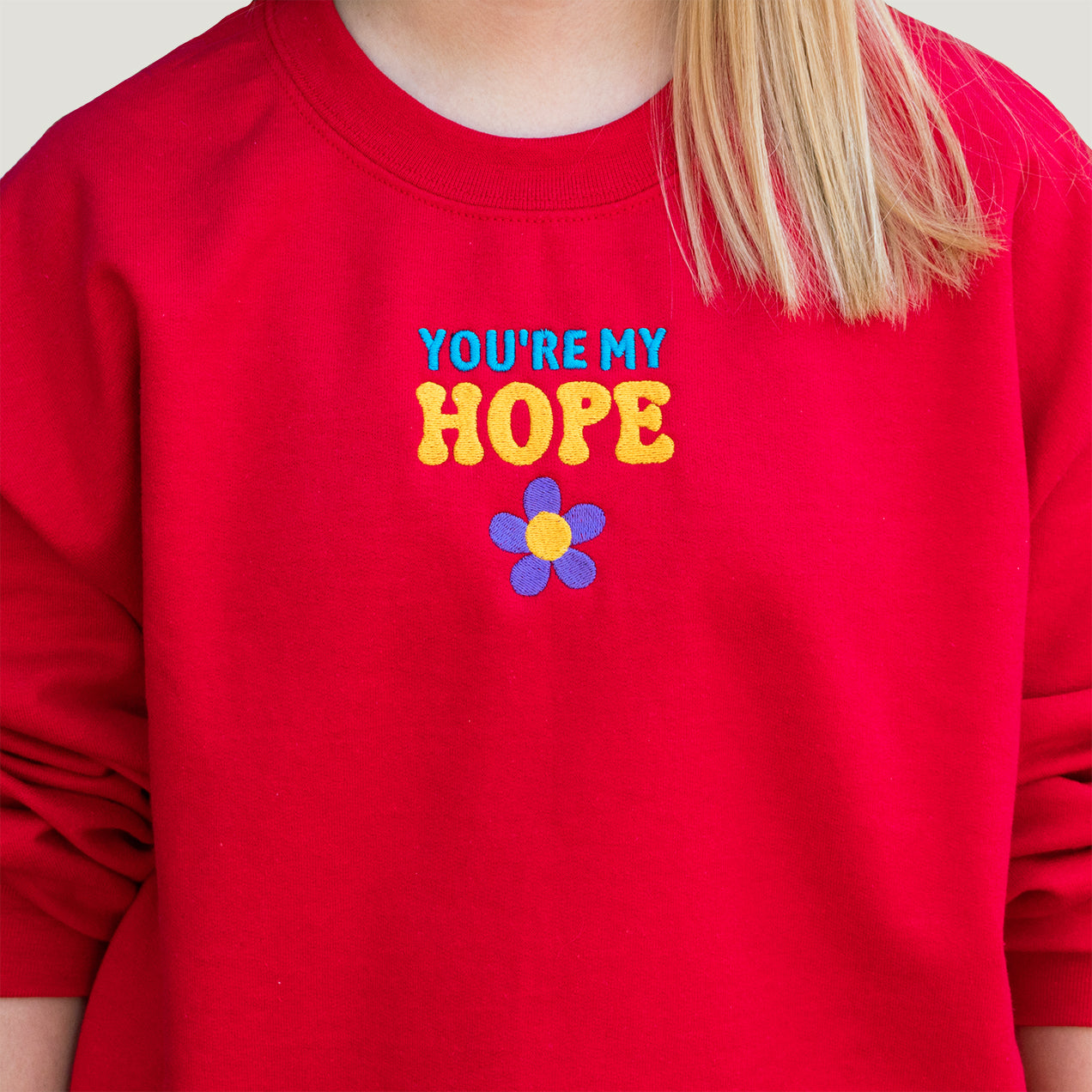 Embroidered Hope Unisex Sweatshirt