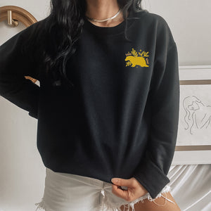 Loyal and Kind Embroidered Badger Unisex Sweatshirt