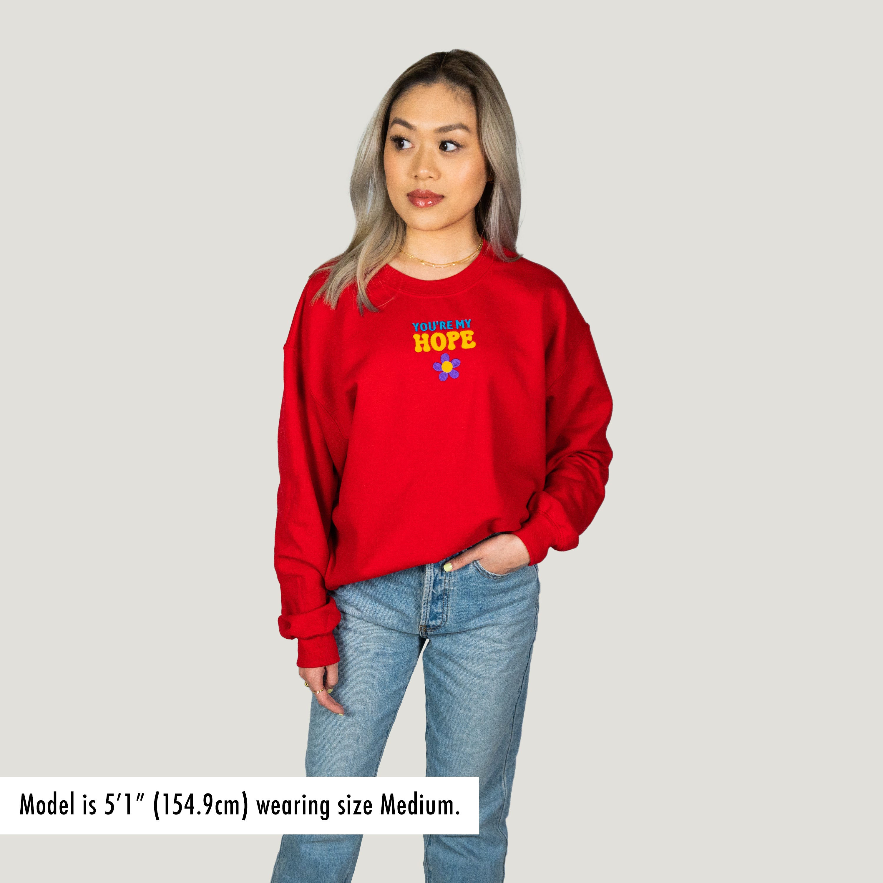 Embroidered Hope Unisex Sweatshirt