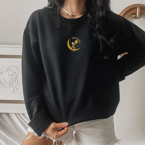 Serendipity Calico Cat Embroidered Unisex Sweatshirt