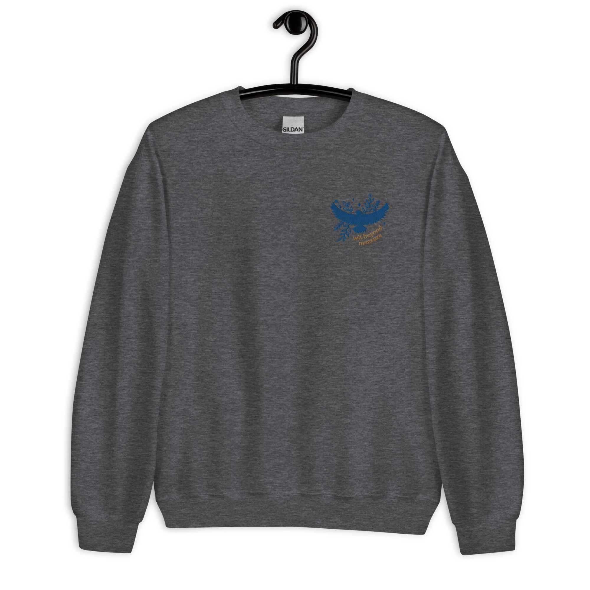 Wit Beyond Measure Embroidered Eagle Unisex Sweatshirt