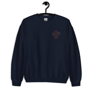 Daring and Brave Embroidered Lion Unisex Sweatshirt