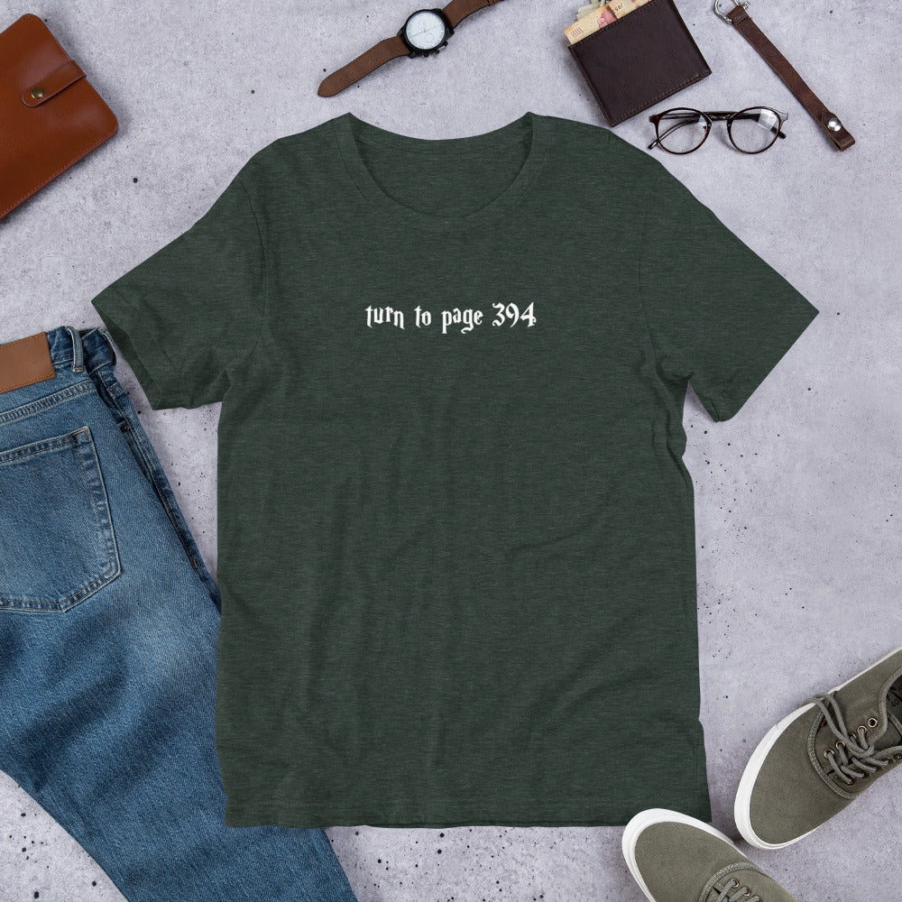 Turn to Page 394 Unisex T-Shirt