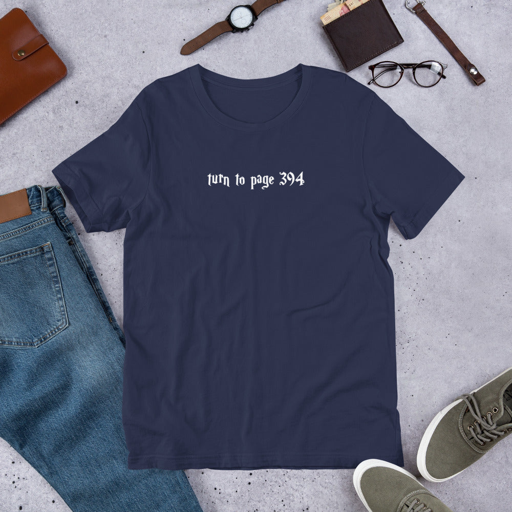 Turn to Page 394 Unisex T-Shirt