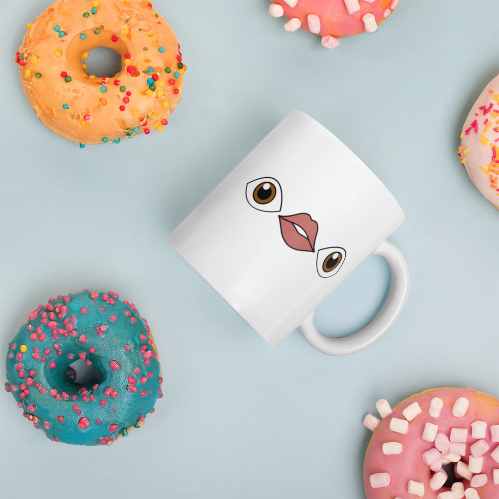 Eyes and Mouth Emoji Mug