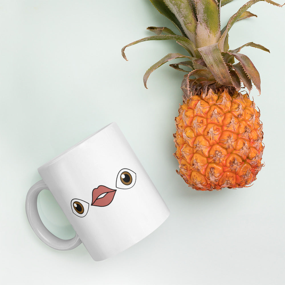 Eyes and Mouth Emoji Mug